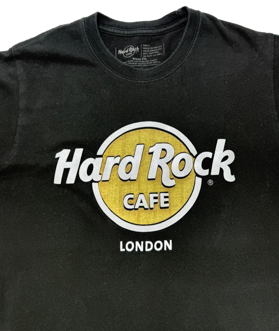 Hard Rock Cafe London black T-shirt Men's Fit SIZE S