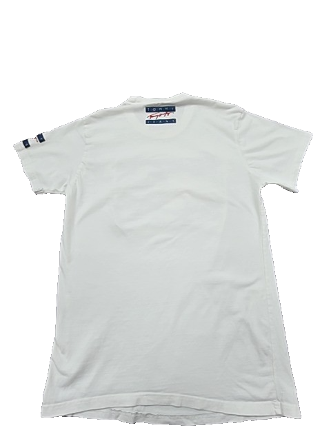 Tommy Hilfiger Women's White Flag Logo T-Shirt XL Regular Fit