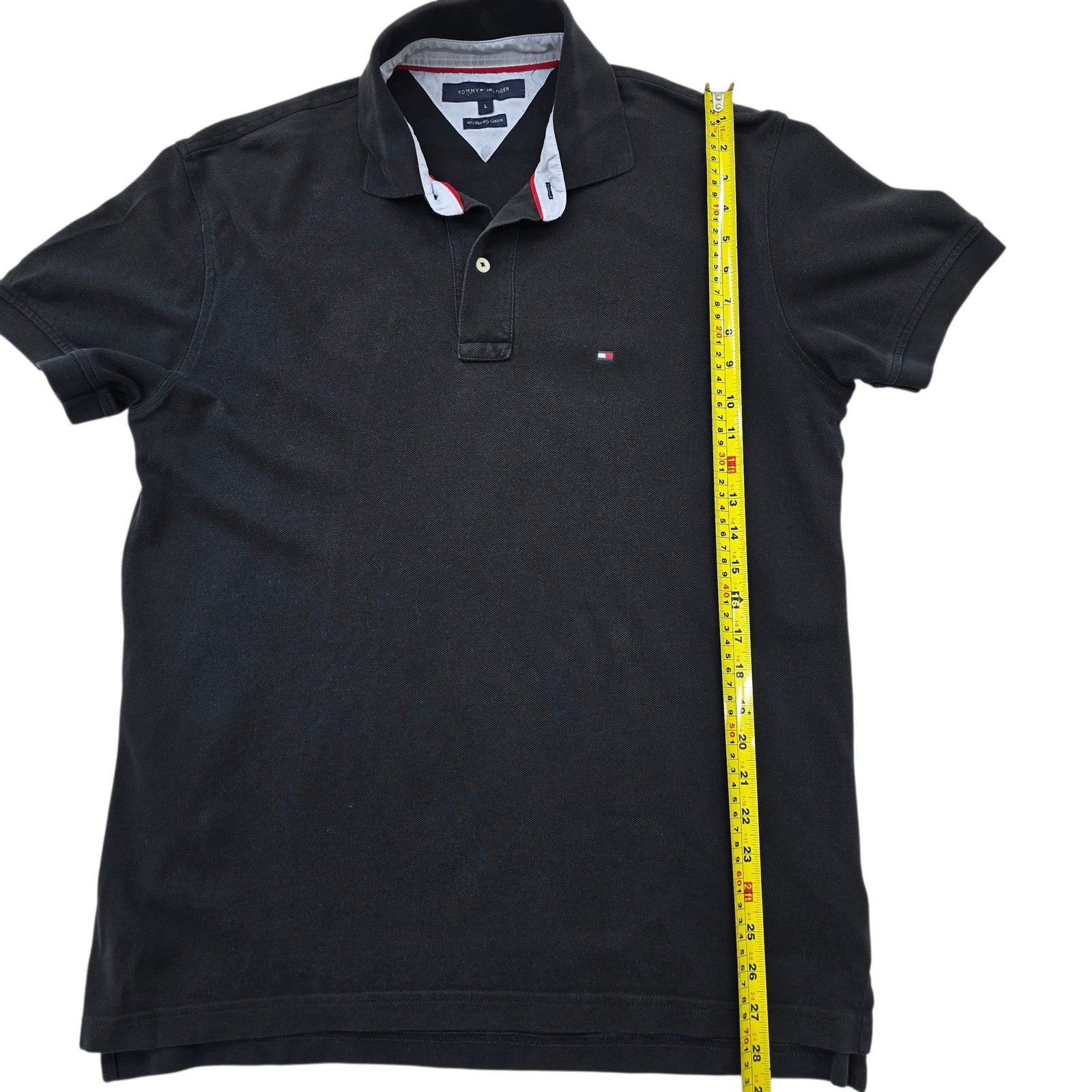 Tommy Hilfiger Men Black Polo Shirt size L product image 8