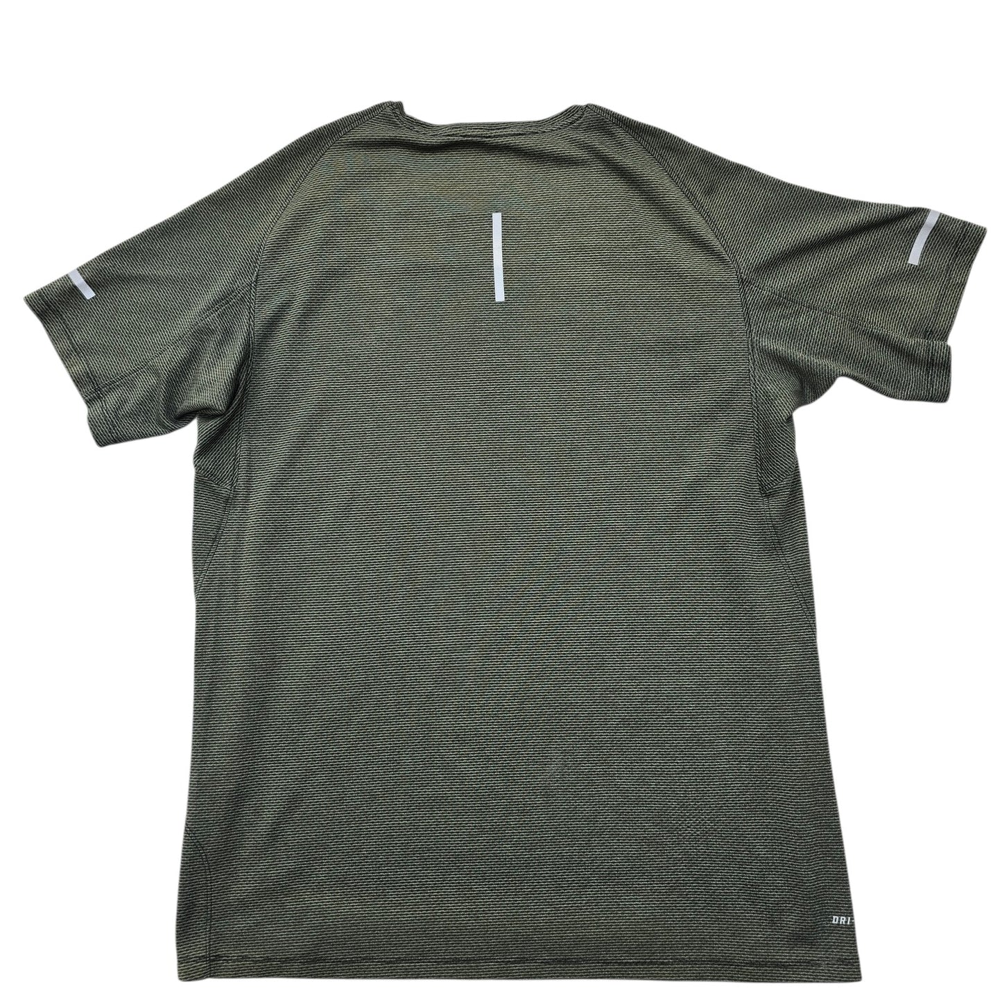 Nike Women's Olive Green Dri-FIT Running T-Shirt Size L