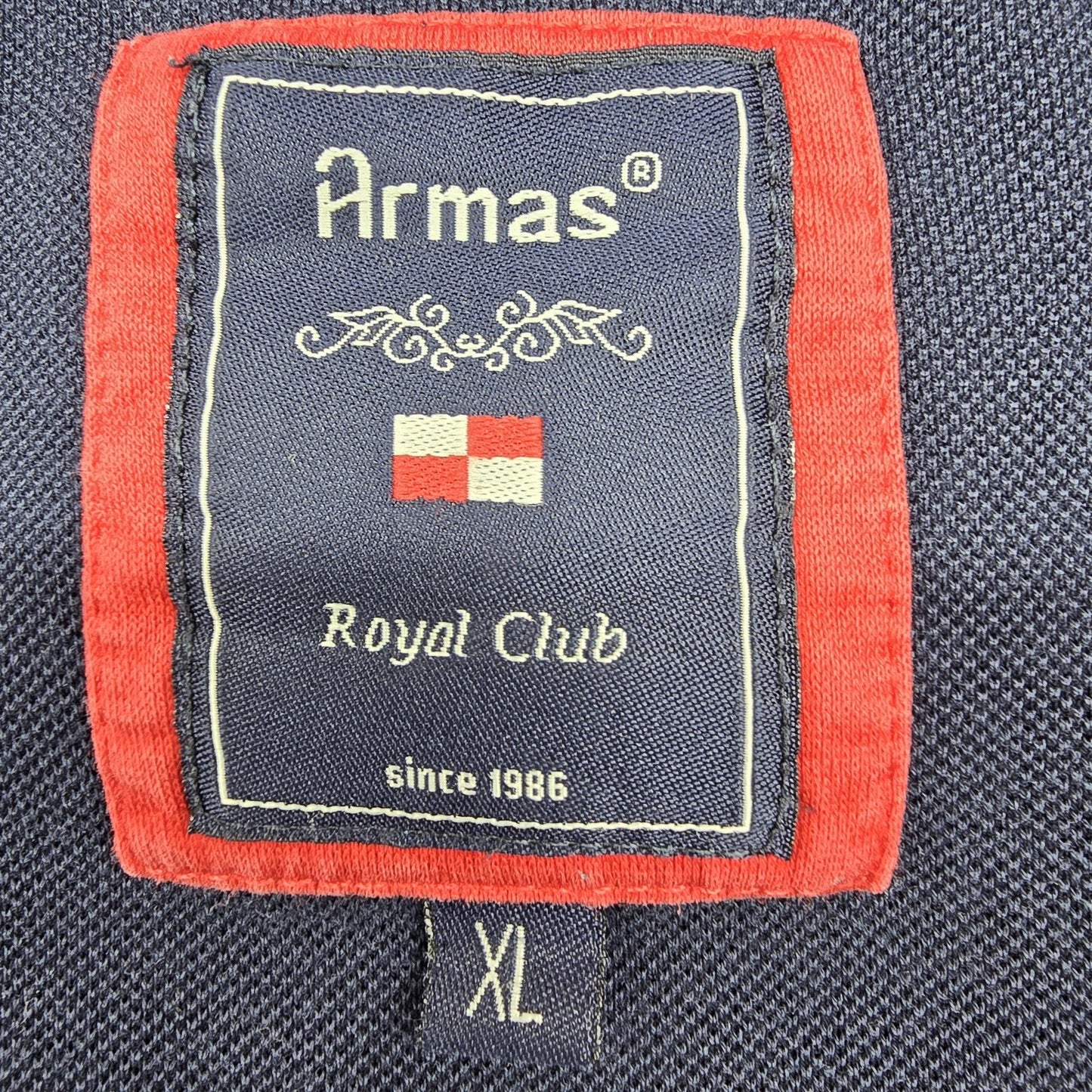Armas Royal Club Men Navy Polo Shirt size XL product image 3