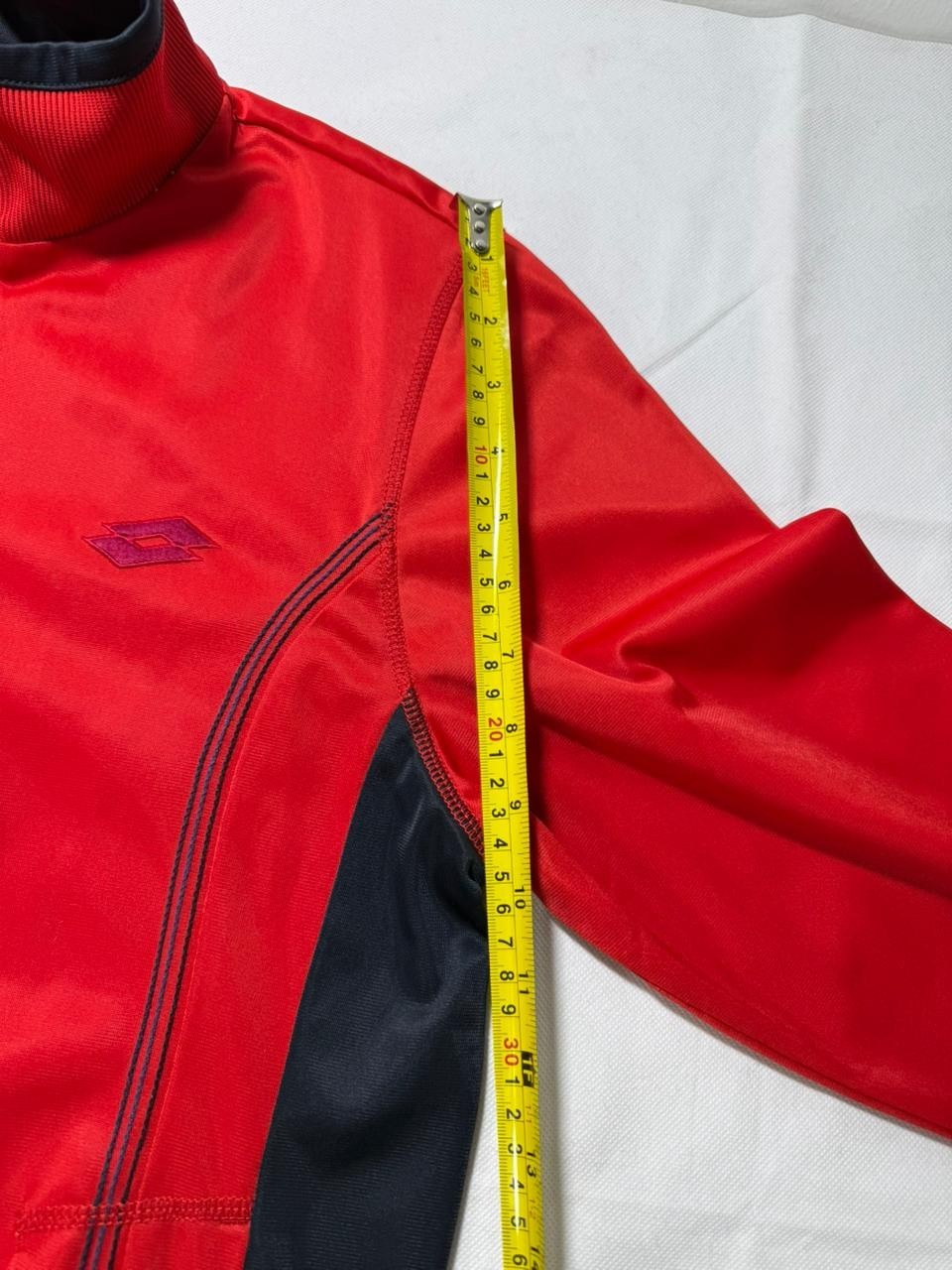 Lotto Red Track Jacket Men's Full Zip Retro Sportswear Size M