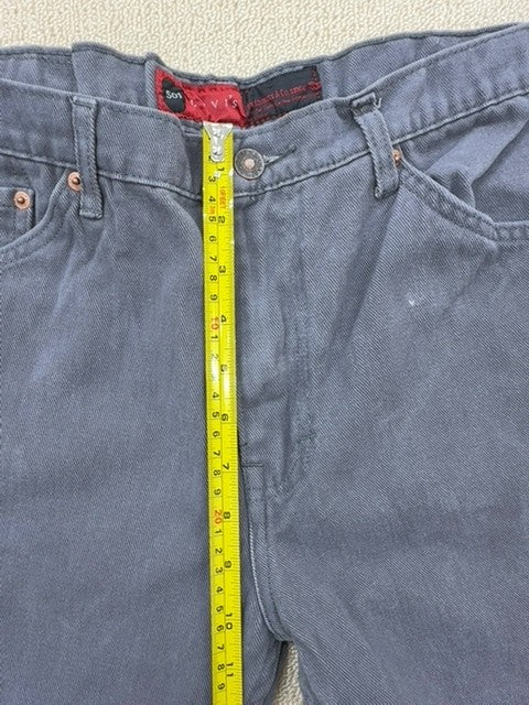 Levi's 501 Original Fit Straight Jeans Men 40x39 Gray Button Fly