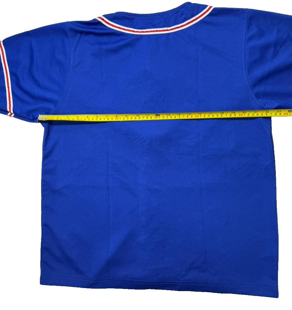 Men's South Central 65 Jersey Blue Red Baseball Shirt 2Xl Classic Retro
