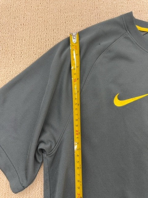 Nike Men's Grey Brazil Soccer Jersey Short Sleeve Dri-FIT Size L