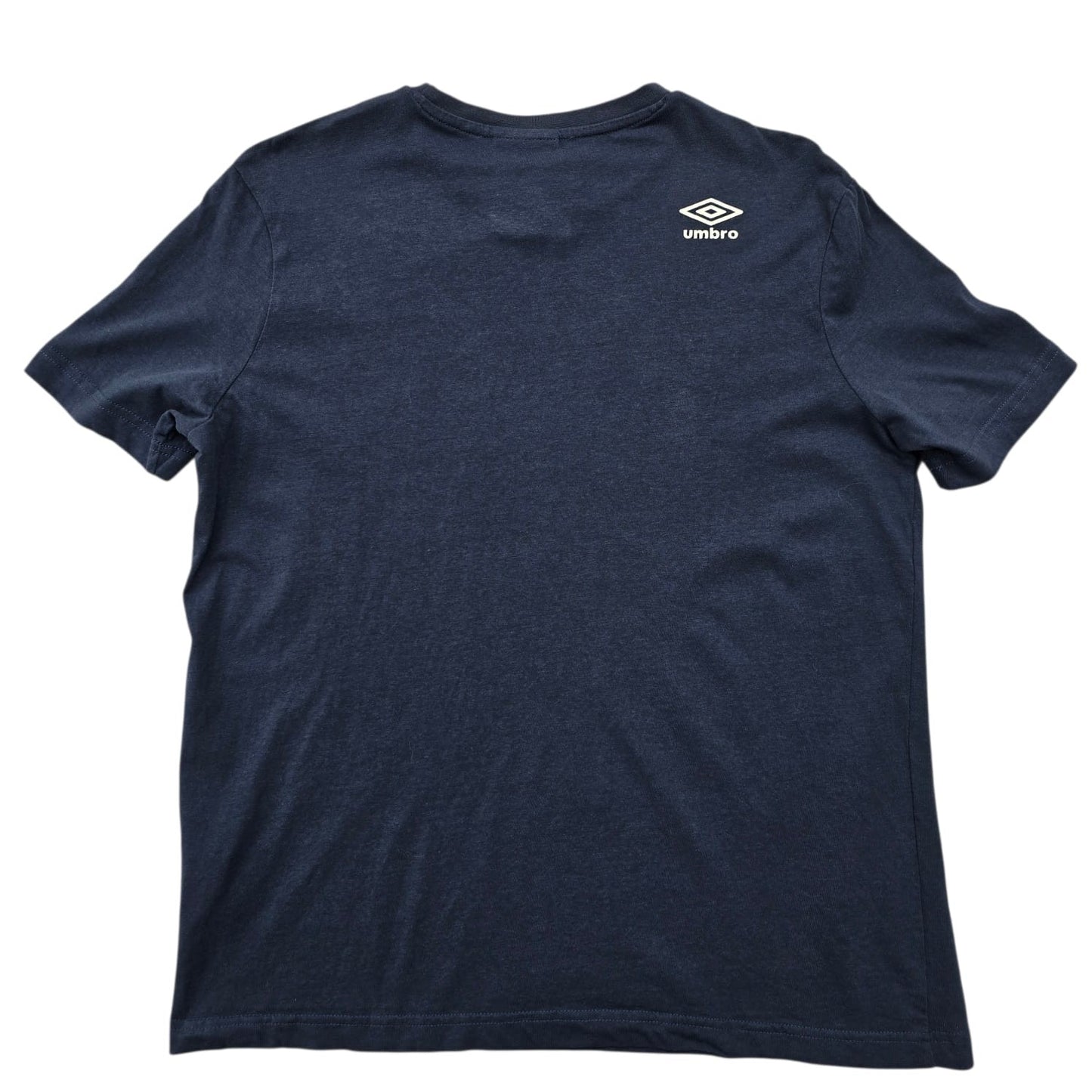 Umbro Men's Navy Blue Embroidered Logo T-Shirt Size M Vintage