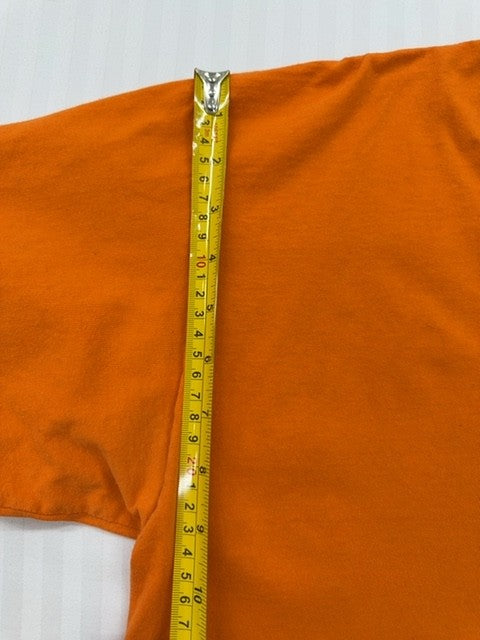 Fruit of the Loom XL Orange Tagless Crew Neck Cotton Blend Tee