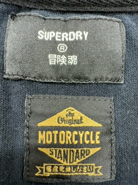 Superdry Men's Navy Vintage Logo T-Shirt Size L Premium Cotton