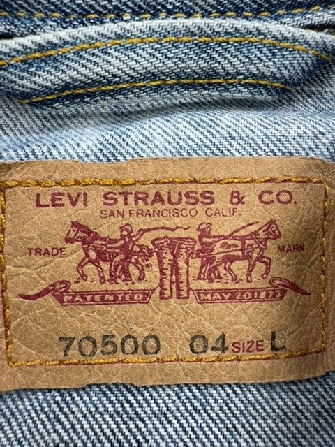 Levi's Men's Indigo Trucker Denim Jacket Size L Vintage