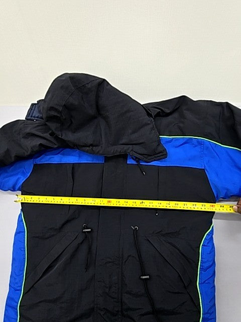 Adidas Unisex XXL Blue/Black Hooded Nylon Jacket