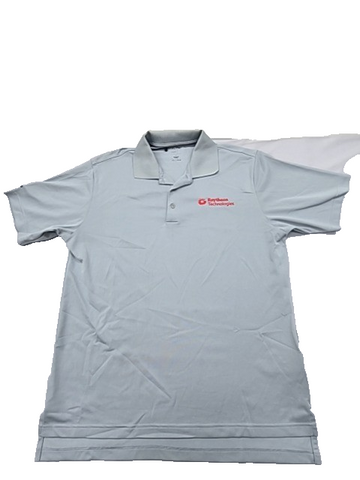 Adidas Unisex Climalite Light Grey Polo Shirt Size L Moisture Wicking