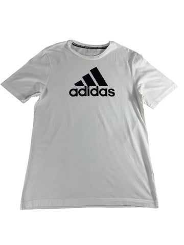 Adidas Logo T Shirt White Men's Medium Size Tag Missing