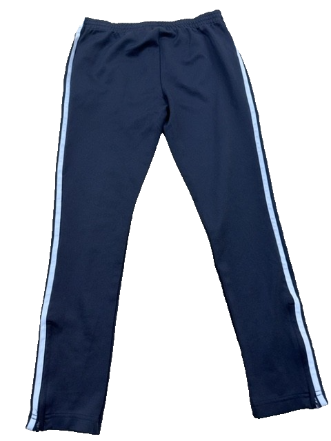 Adidas Originals Men's Navy Track Pants Size 12 UK Tapered 3-Stripes