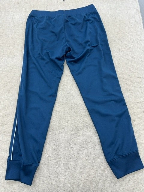 Nike Fleece Joggers Tapered Blue Drawstring Swoosh Unisex L