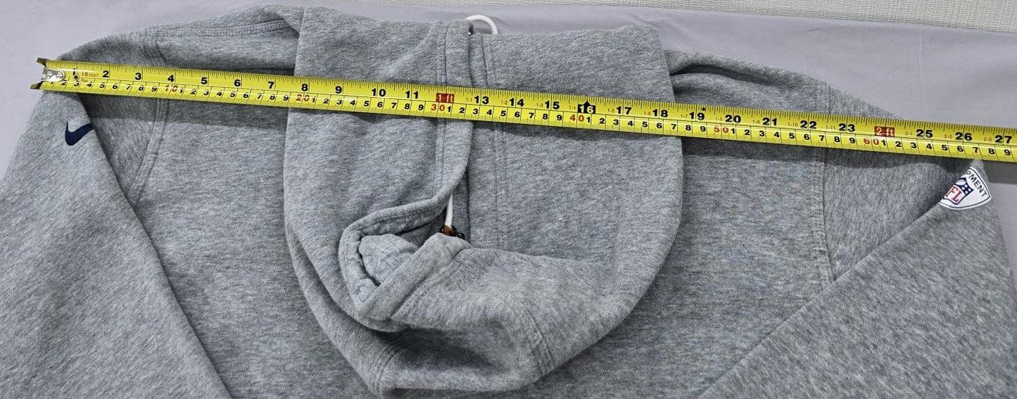 Nike Men's Patriots Heather Gray Pullover Hoodie 2XL NFL Training