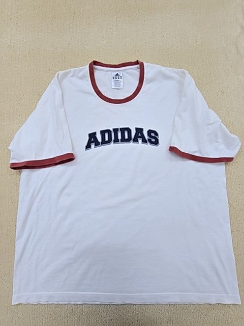 Adidas Men's White T-Shirt – Size XL, Short Sleeve, Crew Neck – Ref 2A3A0