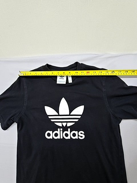 Adidas Men's Black Trefoil Logo T-Shirt Size S Short Sleeve