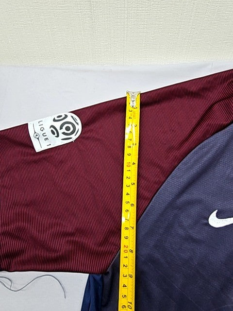 Nike Men's Navy Striped Dri-FIT Jersey XL Short Sleeve Crew Neck