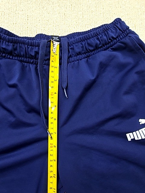 Puma Men's Navy Blue Track Jogger Sweatpants L Drawstring Relaxed