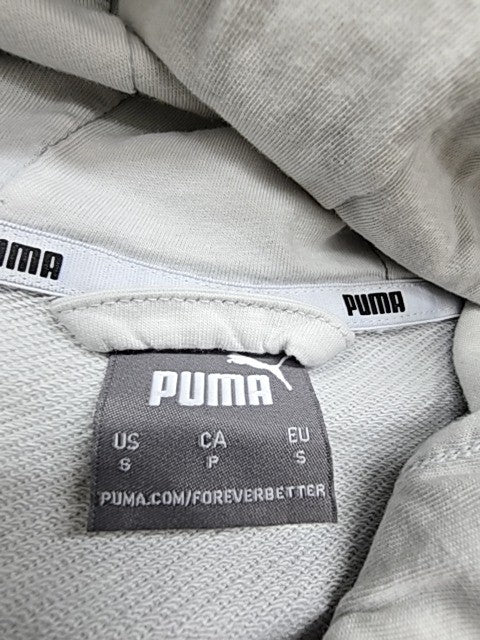 Puma Men's White/Black Color Block Zipper Hoodie Size S 589842