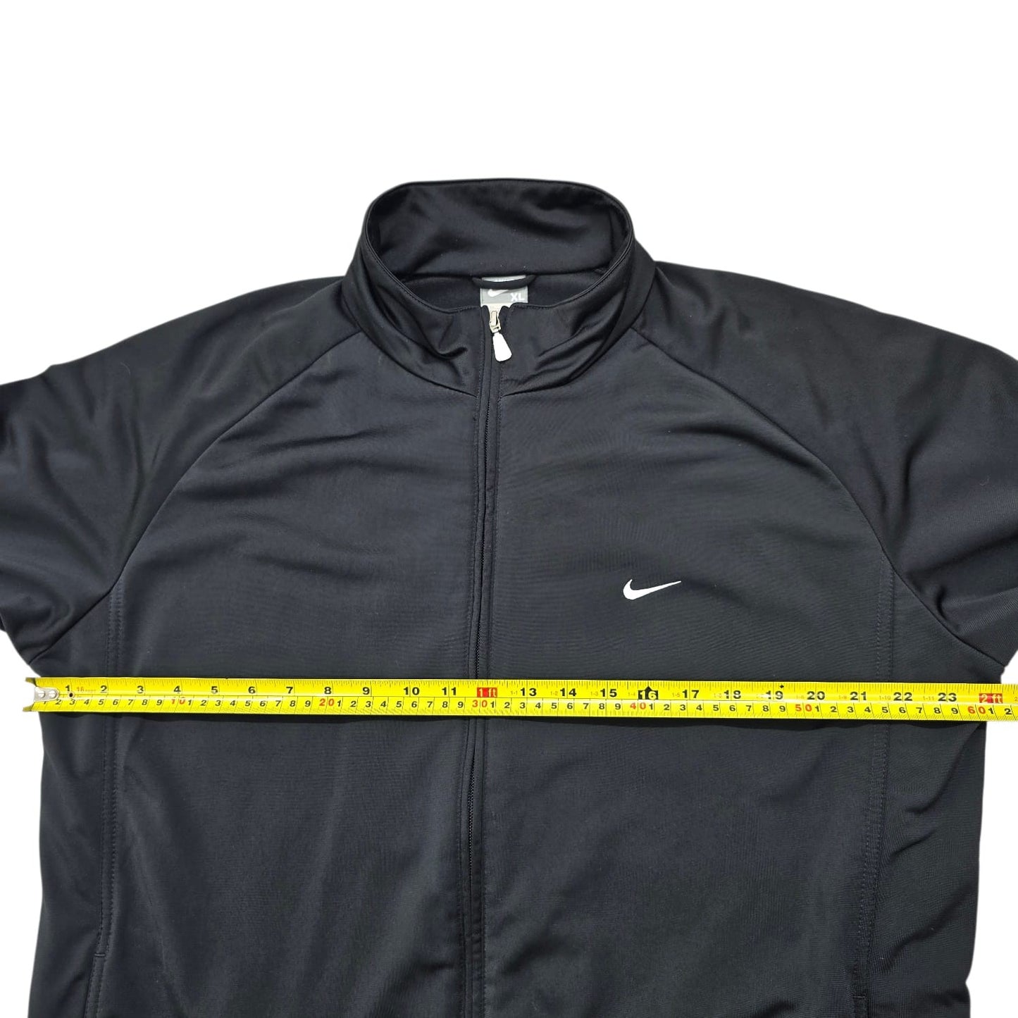 Nike Men's Black Track Jacket Full Zip XL Nylon Sportswear