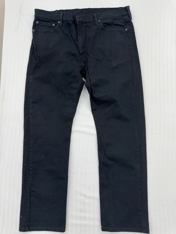 Levi's Men's 513 Slim Straight Black Jeans 38x30 Stretch