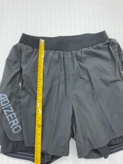 Adidas Men's Gray Moisture-Wicking Running Shorts Size M