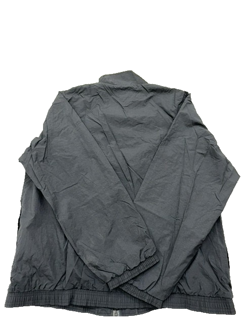 Adidas Unisex Grey Track Jacket Size L Activewear Zipper Nylon
