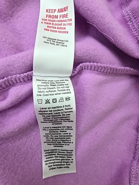 DKNY Sport Purple Women's Sweatshirt M Raglan Long Sleeve
