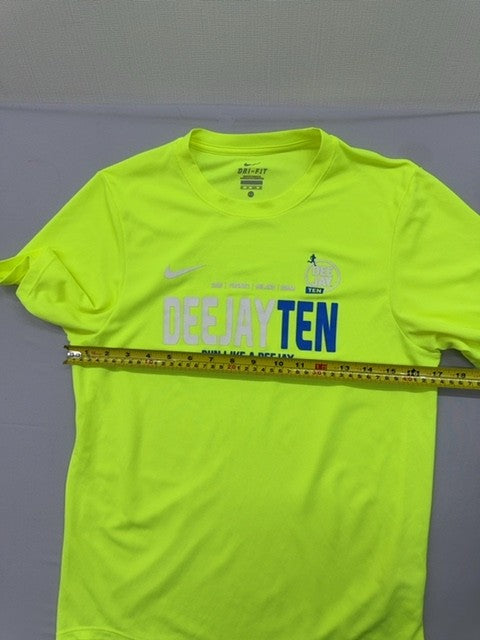 Nike Men's XS Lime Green Dri-FIT Running Short Sleeve T-Shirt