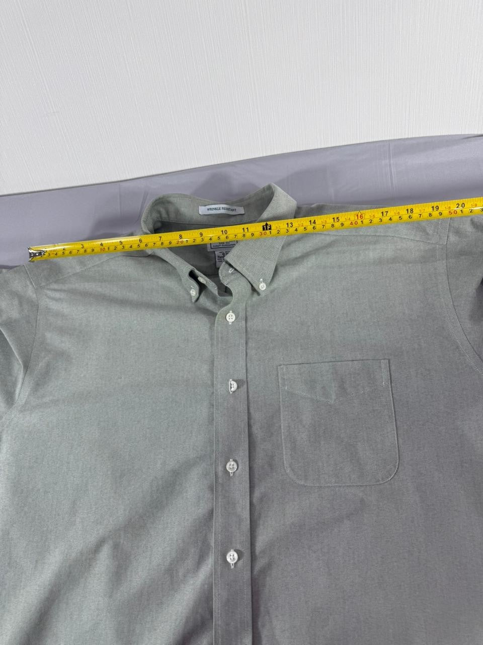 L.L.Bean Men's XL Dress Shirt Grey Wrinkle Resistant Button Down