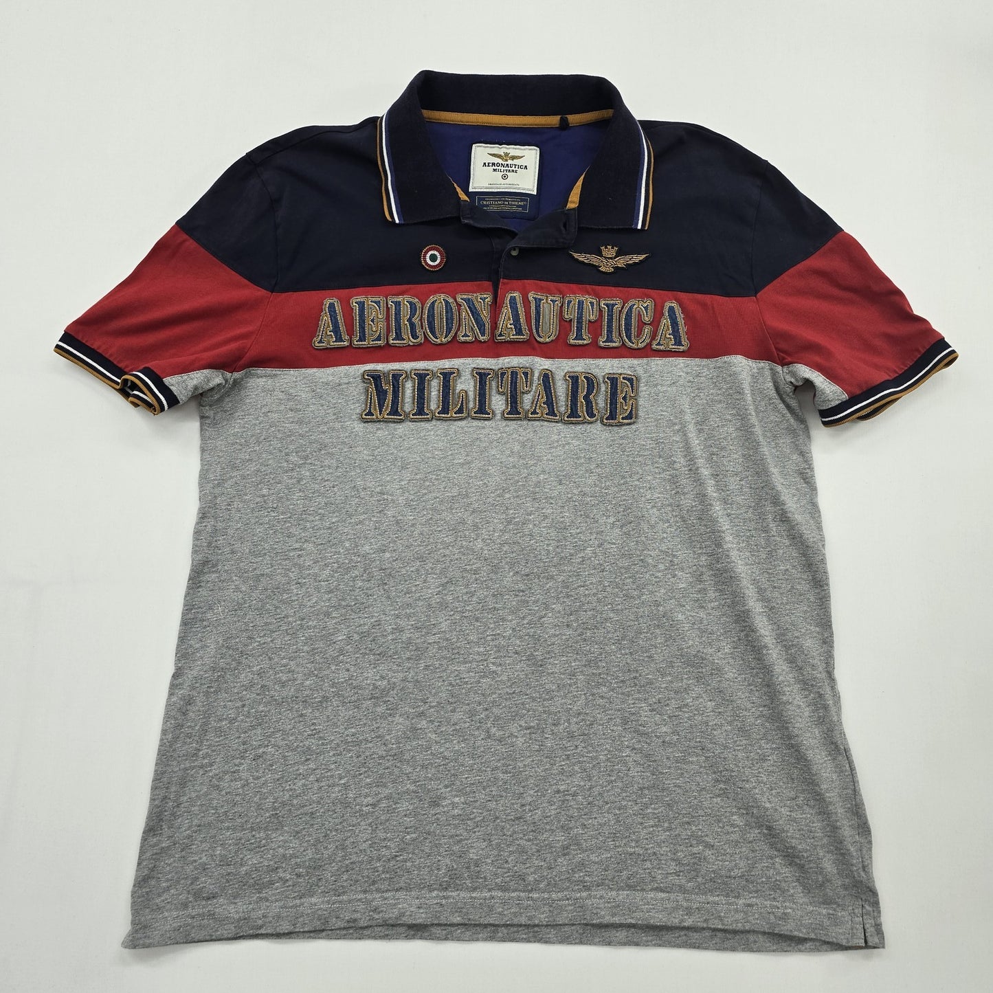 Aeronautica Militare Men Multicolor Polo Shirt size XXL product image 1