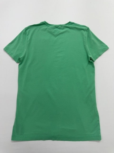 Tommy Hilfiger Men's Green T-Shirt – Size M, Slim Fit, Cotton