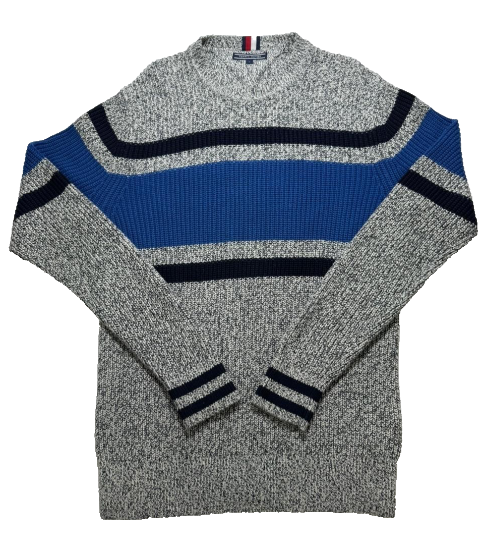 Tommy Hilfiger Men's Long Sleeve Knit Sweater Pullover Crewneck Size L