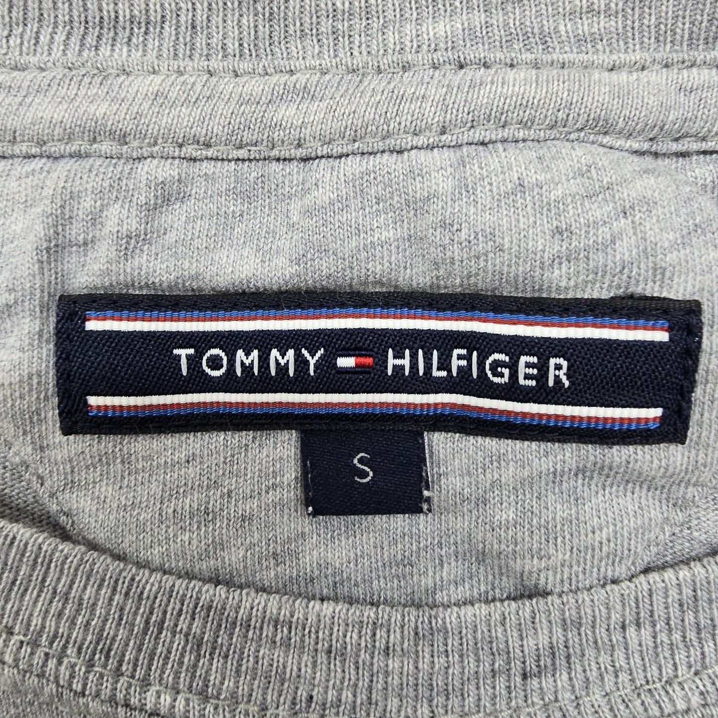 Tommy Hilfiger Men's Gray Logo Crew Neck T-Shirt Size S