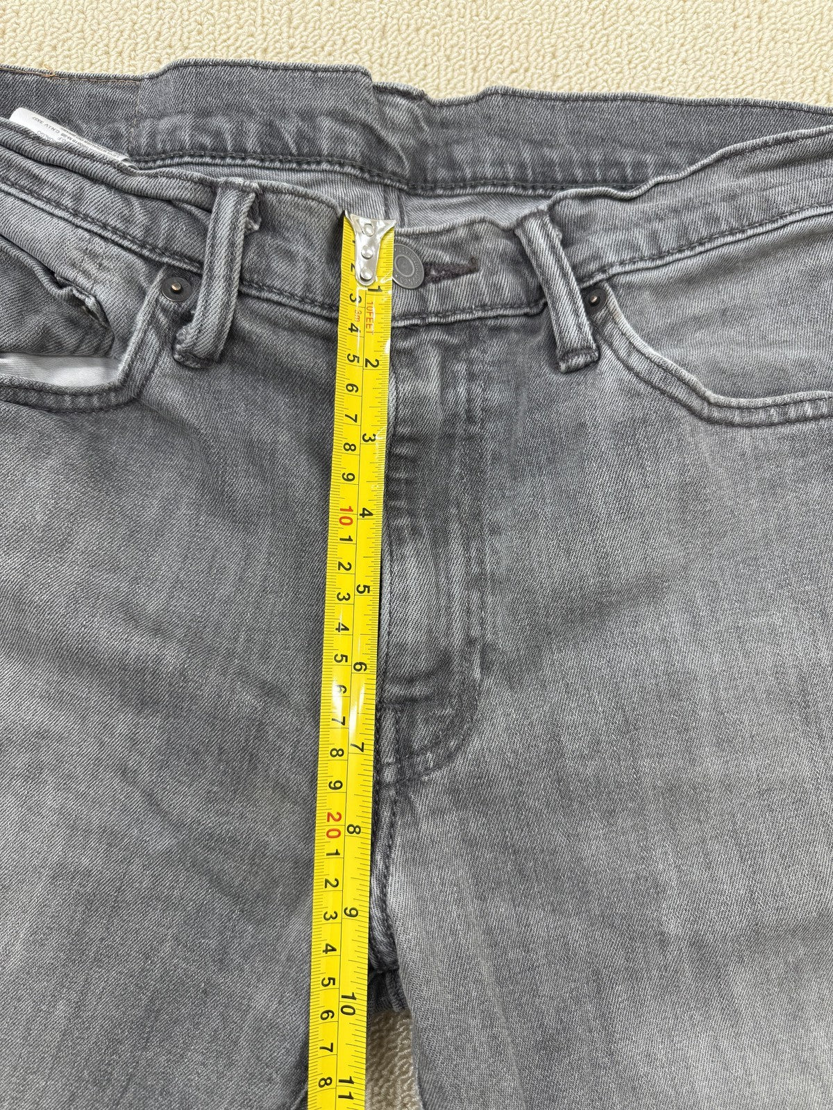 Levi's Men's Gray 501 Straight Jeans W34 L34