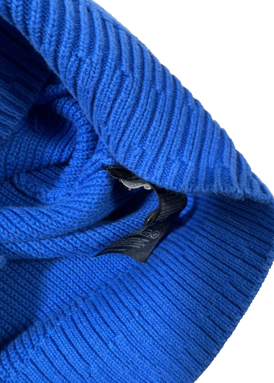 Tommy Hilfiger Men's Premium Cotton Blue Cardigan Size S Knit Sweater