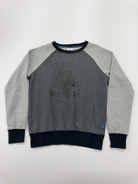 Adidas Youth Gray Sweatshirt – Size 36, Pullover, Crew Neck