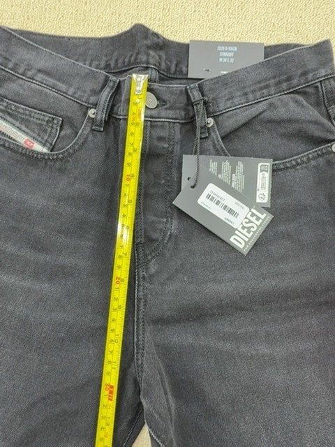Diesel 2020 D-Viker Straight Jeans Black 30x32 Regular Fit