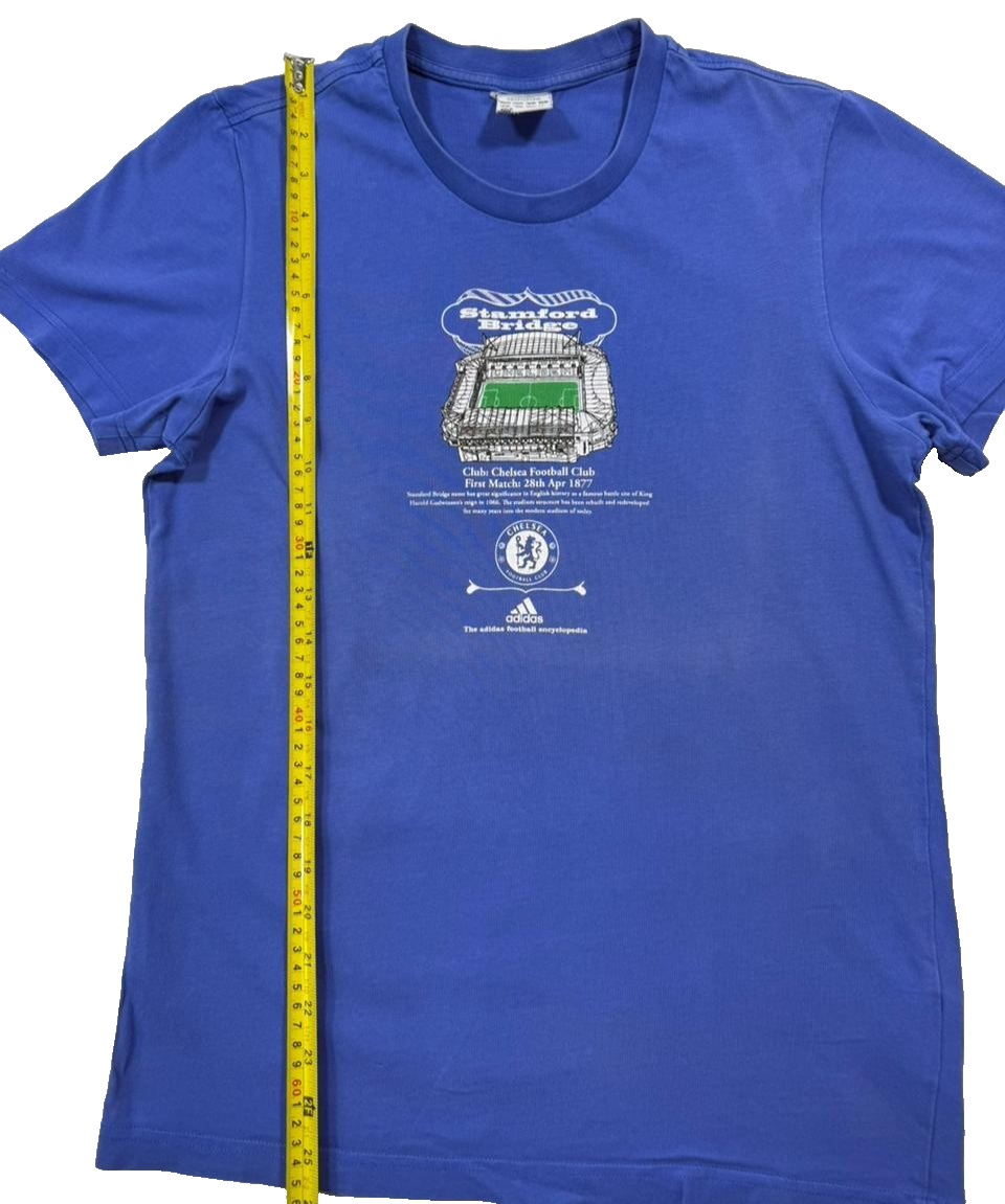 Adidas Chelsea Football Club T-Shirt Featuring A Graphic Of Stamford Bridge - S