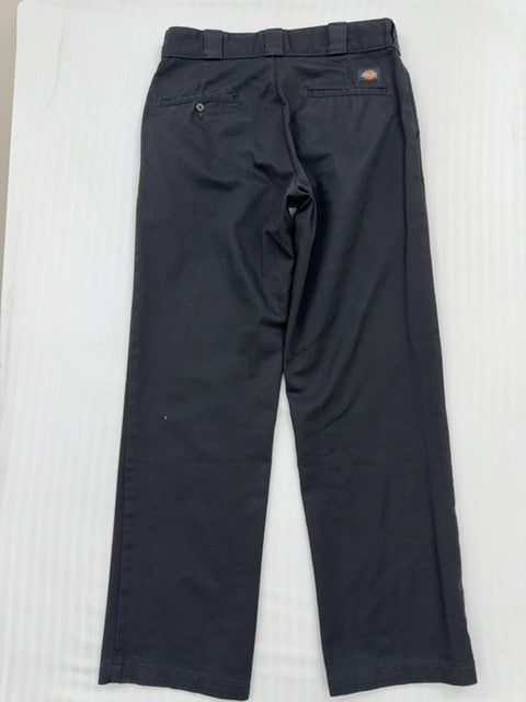 Dickies Men's Black Work Pants W32 L32 Cotton Twill 874