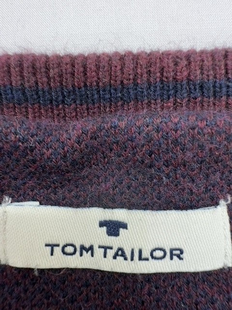 Unisex Burgundy Cotton Fleece Crewneck Sweatshirt Size Regular Regular Condition