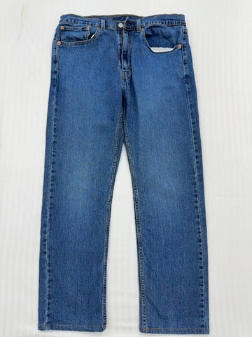 Levi's Men's Medium Blue 505 Regular Jeans 34x32 Vintage
