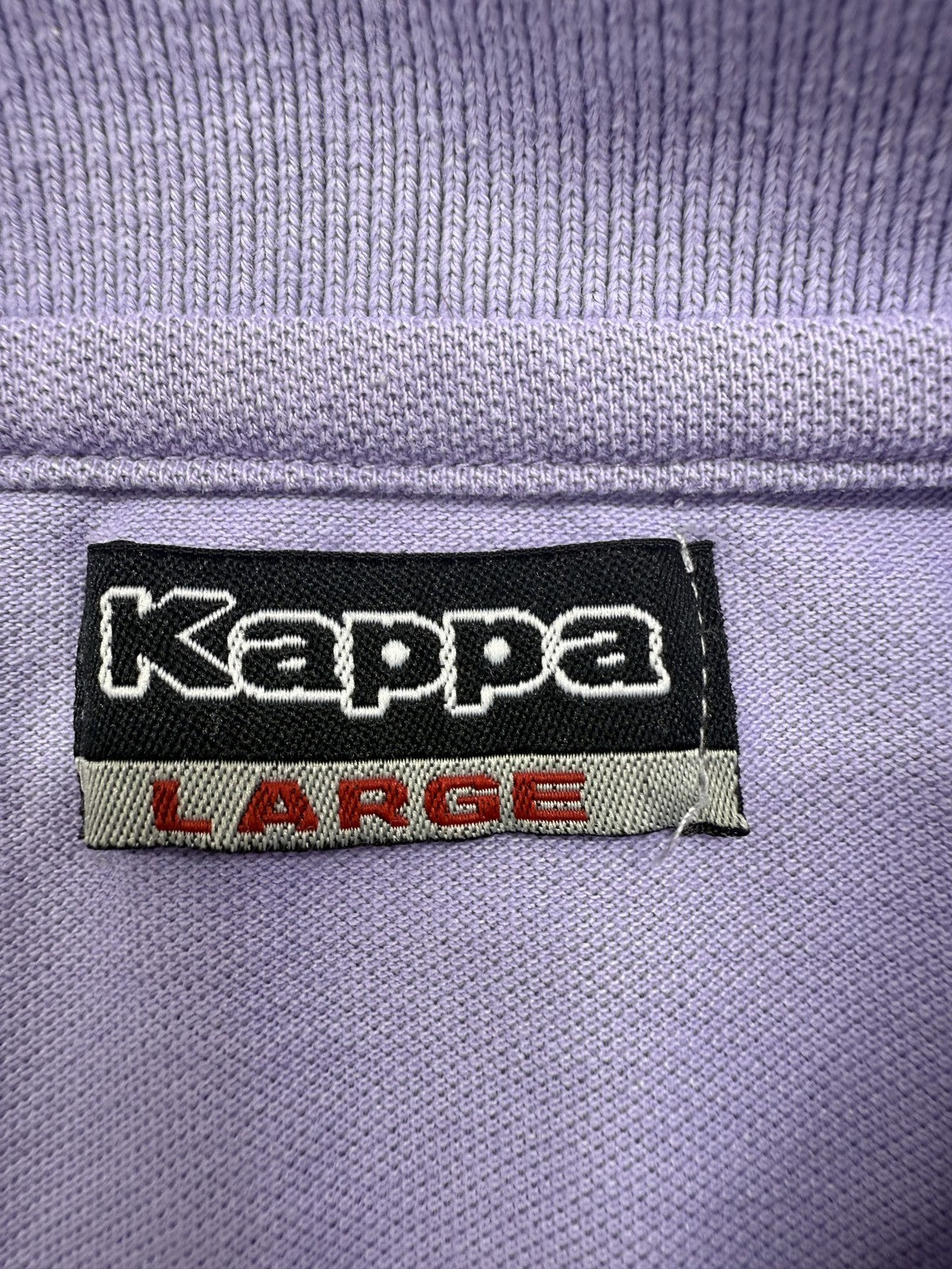 Kappa Men's Purple Cotton Polo Shirt Large Short Sleeve