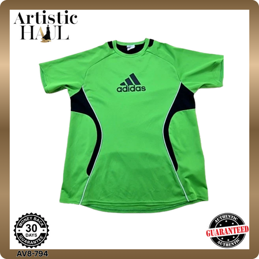 Adidas Men's Green Jersey – Size L, Crewneck crewneck Crewneck One-off