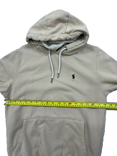 Polo Ralph Lauren Men's Beige Cotton Hoodie Pullover Size S