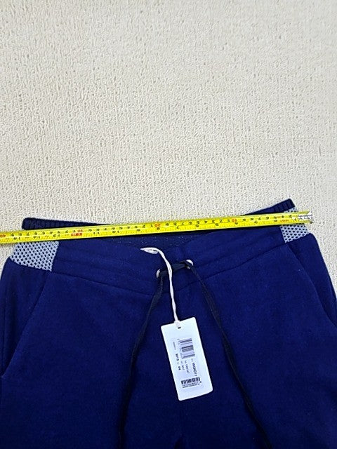 Harmont & Blaine Navy Slim Fit Cotton Pants Embroidered Dog Logo Italy