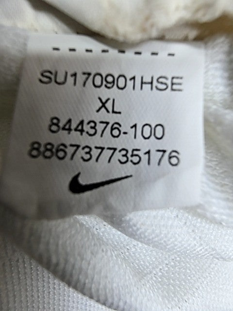 Nike Men's XL White Dri-FIT Soccer Jersey Slim Fit Poly