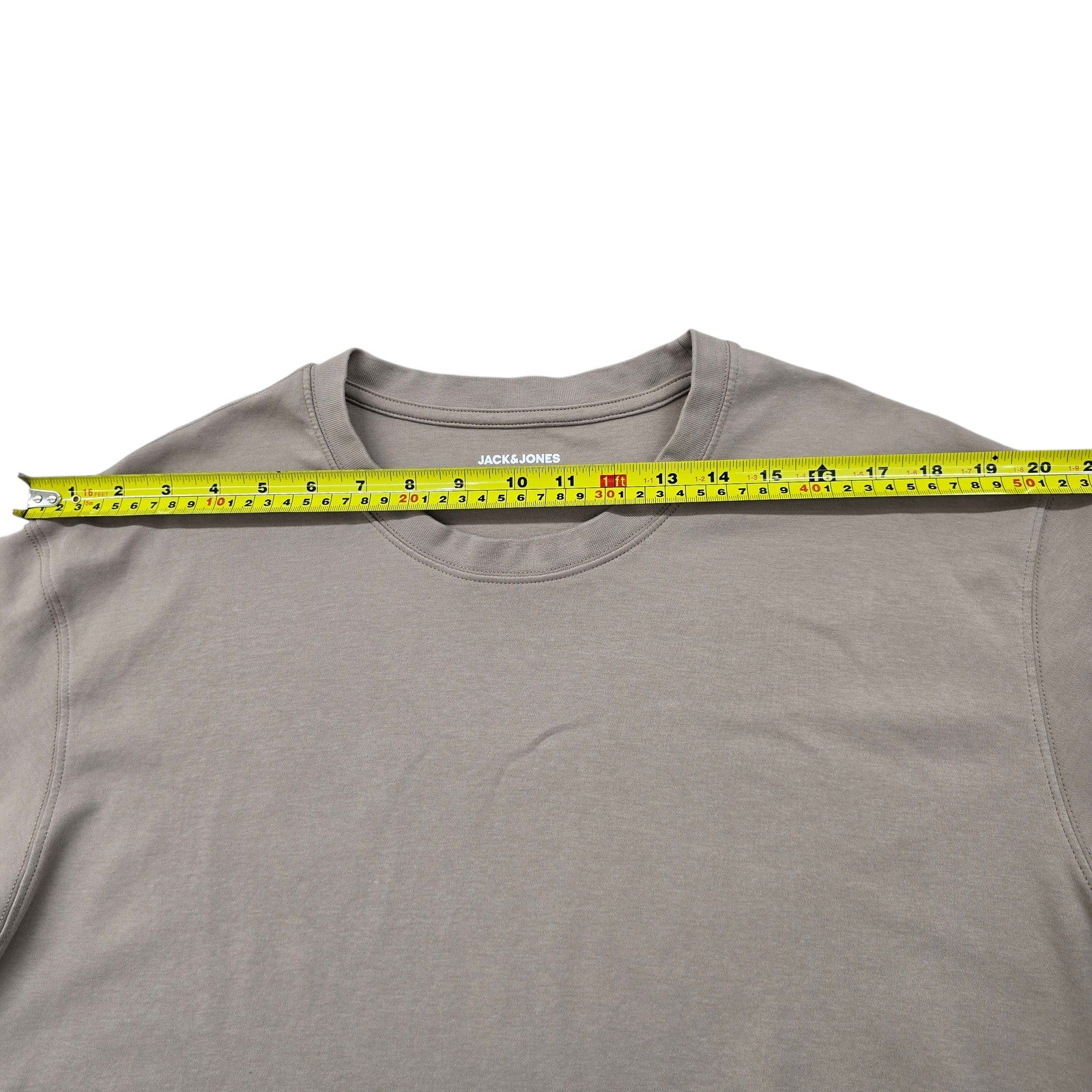 Jack & Jones Men Beige T-Shirt size XL product image 5