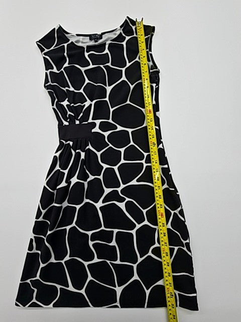 Armani Jeans Women's Black Giraffe Fit Flare Dress Size 40 EU